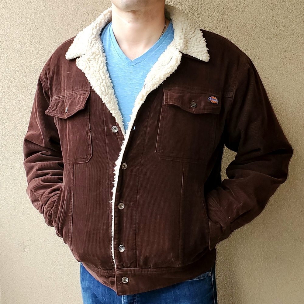 DICKIES Corduroy sheep-lined Winter Coat.